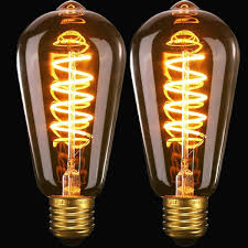 FASUTY Vintage Dimbar Edison Glödlampa ST64