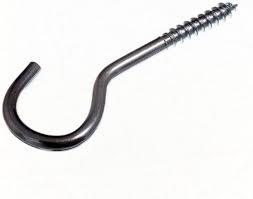 24-pack skruv med krokfäste 6 mm x 80 mm BZP stål