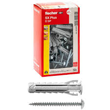 Fischer 50 x SX Plus SP Pluggar med Skruv 8 x 40