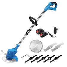 Trådlös 21 V Teleskop Grästrimmer