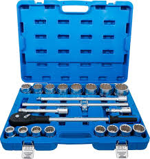 Hylsnyckelsats 20 mm (3/4") - 21 delar