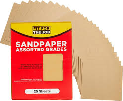 Fit for the Job: 25 Stora A4 Grova Sandpapper för Hemförbättring