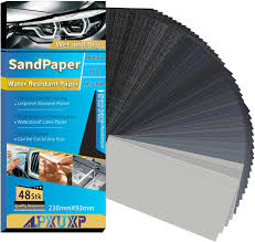ALPXUXP Sandpapper 240-10000 Korn - 48 Ark Vått & Torrt