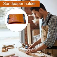 Liten Multifunktionell Sandpappershållare - Orange Bilslipverktyg