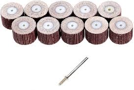 10 st 240# Korn Sandpapper för Dremel 20mm