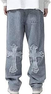 Baggy Jeans för Herr - Hip Hop Tryckta Jeans