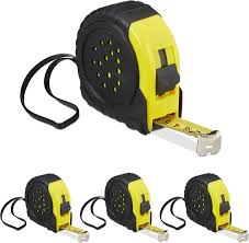 4-pack Professionella Måttband 10 m - Svart/Gul