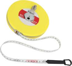 30 Meter Måttband med Linjal och Skivform