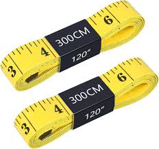Alinana 2-pack Mjuka Måttband 2-i-1 CM & Tum