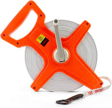 QWORK Öppen Rulle Glasfiber Måttband 100 m