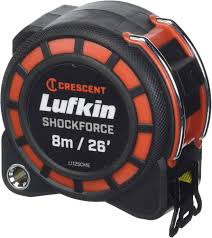 Crescent Lufkin 1-3/16" x 8m Shockforce G1 Mätband