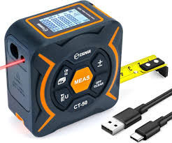 CIGMAN CT-50 2-i-1 Laserbandmätare 50M med LCD-Display