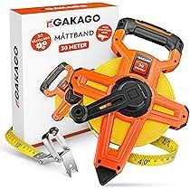 Gakago 30m Vikbart Måttband - 3-faldigt Rullband