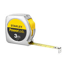 Kraftlock Måttband 3m med Metallkrok - Silver