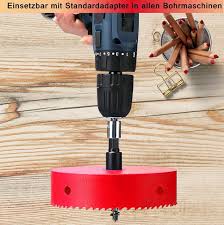 Hålsåg 38 mm HSS M42 med sexkantsskaft - Röd