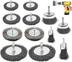 12-pack Trådborstar för Borrmaskin - 6 mm