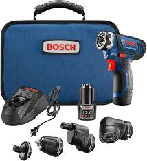 Bosch 12 V Max Sladdlös 5-i-1 Kraftborrsats med 2 Batterier