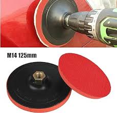 Sliptallrik 125 mm med Kardborreband för Bilar och Maskiner