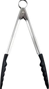 Låsbar Silikontång 24 cm - Svart