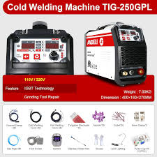 ANDELI 180 AMP TIG-svetsare med KALL PULS TIG-250-2GPL