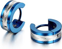 JewelryWe Klassisk Liten Ring i Rostfritt Stål - Tvåfärgad Huggie Ring