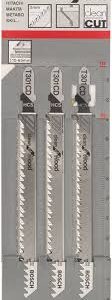 Bosch Professional 3-pack Sticksågblad T 301 CD Clean för Trä