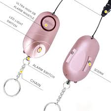 BXROIU 2-pack Personliga Larm med LED-ljus