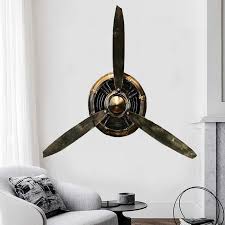 WRUJ Retro Industriell Flygplanspropeller Dekor