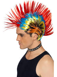 80-tals Street Punk Peruk med Mohawk