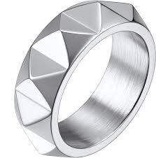 Viking Runes Hexagonringar med Halvfingertoppar