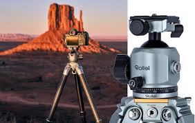 Rollei Lion Rock Pro Carbon Stativ med Huvud - Ultra Lätt