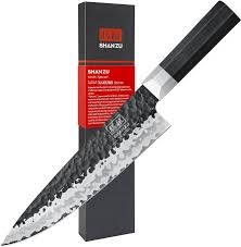 SHAN ZU 20 cm Handsmidd Kockkniv av 9CR18MOV