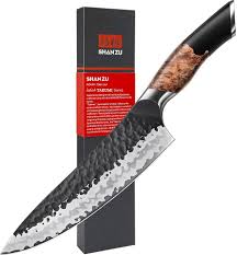 SHAN ZU Japansk Kockkniv 20 cm - 7-lagers Skärpa