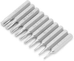 Borrenkelskit med Torx Bits - 10 Delar