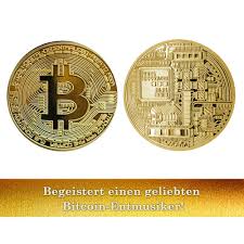 Krisler 3-delad Fysisk Bitcoin Medalj i 24k Guldplätering