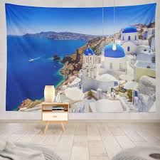 ASOCO Santorini Tapestry: Milos Strandmotiv