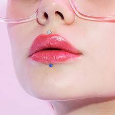 Paula & Fritz® Push-In Labret Piercing med Opal i Kirurgiskt Stål