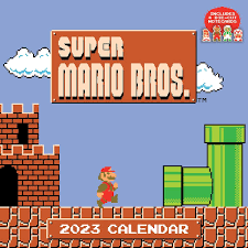 Super Mario Bros 8-Bit Retro 2023 Kalender