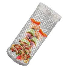 Rullande Cylindrisk Grill i Rostfritt Stål