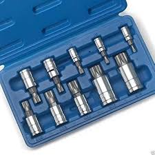 J&R Kvalitetsverktyg XZN Triple Square Spline Bit Hylsa S2 Stål