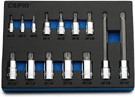 Capri Tools XZN Triple Square Bit Socket Set