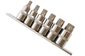 Laser 5214 Torx Plus® Hylsnyckelsats 1/2" D 6 delar
