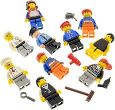 10-pack Lego Figurer med Tillbehör - Blandade Manliga och Kvinnliga