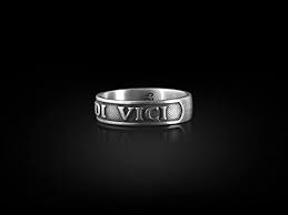 Bysilverstone Veni Vidi Vici Ring - Handgjord Silverring för Män