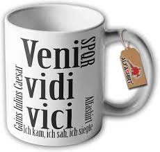 Veni Vidi Vici Mugg – Caesar Inspirerad