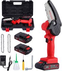 10 cm Elektrisk Batterimotorsåg - Handhållen Mini Såg