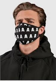 Dödskalle-munmask i återanvändbar bomull