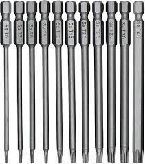 XIAQIU Torx Skruvmejselbits 11-pack 100mm T6-T40