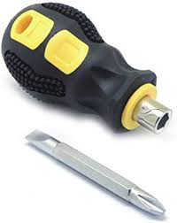 BE-TOOL Mini Skruvmejsel A-Typ - Vändbar Stubby för Elektronik och Symaskiner