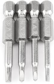 4st Magnetisk Triangel Bits Set - 1/4 Tum Hex 50 mm